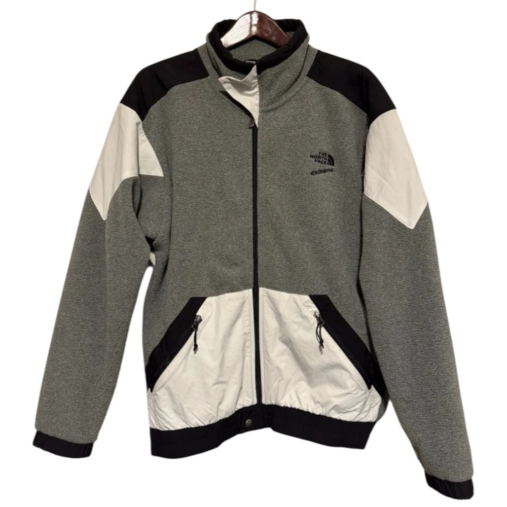 The North Face Men’s Zip Up Colorblock Gray Jacket. Coat. Outerwear. Medium.